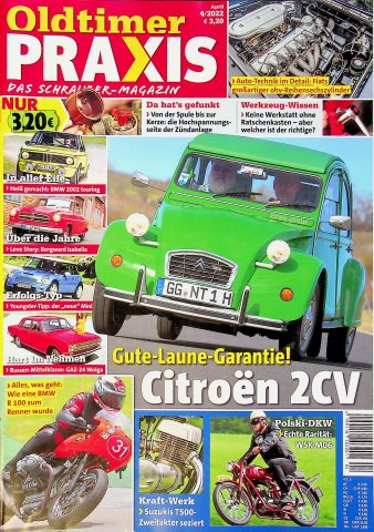 Deckblatt Oldtimer Praxis (04/2022)